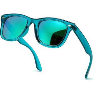 Women's A02 Green Mirror Lenses Beach Eyewear Designer Polarized Sunglasses